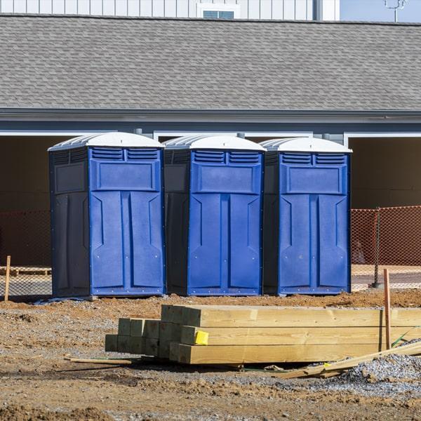 Heavy-duty construction site porta potty in Villa Rica, Georgia